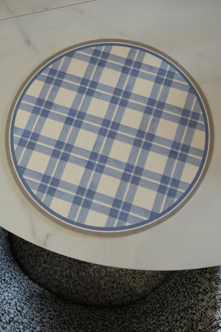 Tovaglietta rotonda quadretti