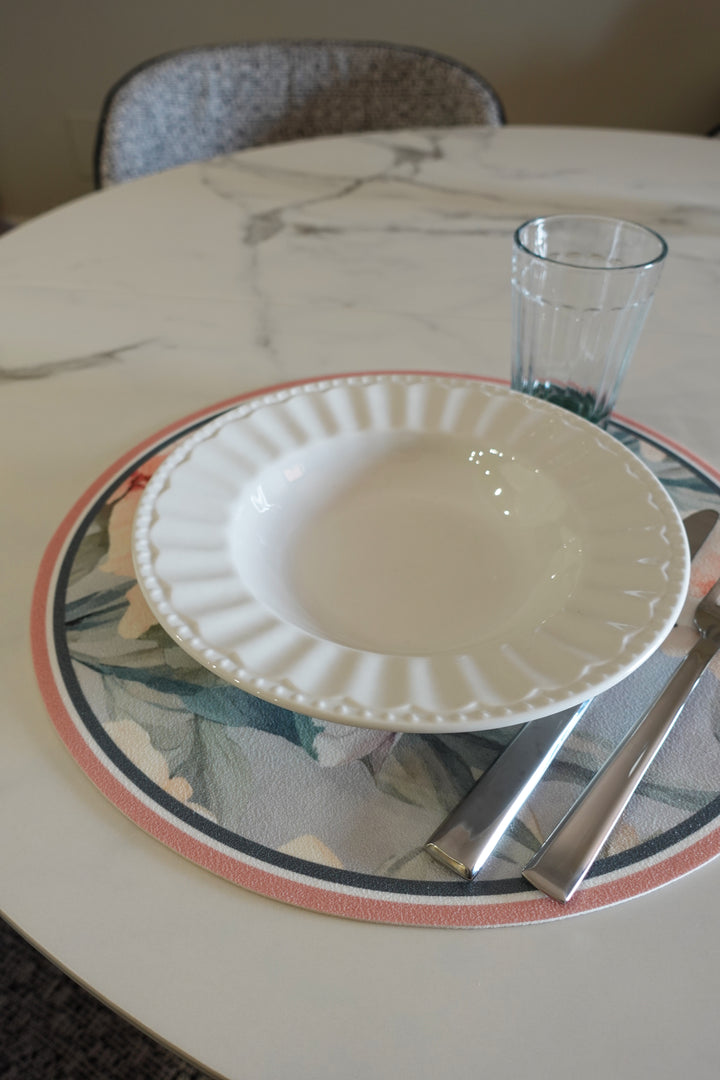 Tovaglietta rotonda pappagalli