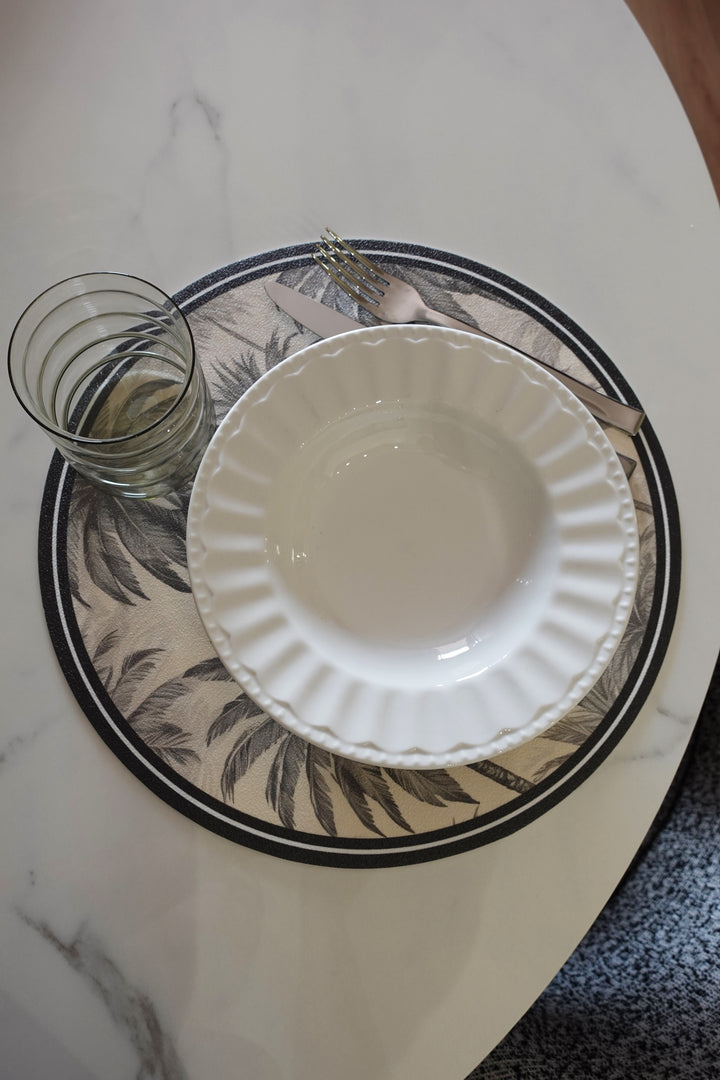 Tovaglietta rotonda palme