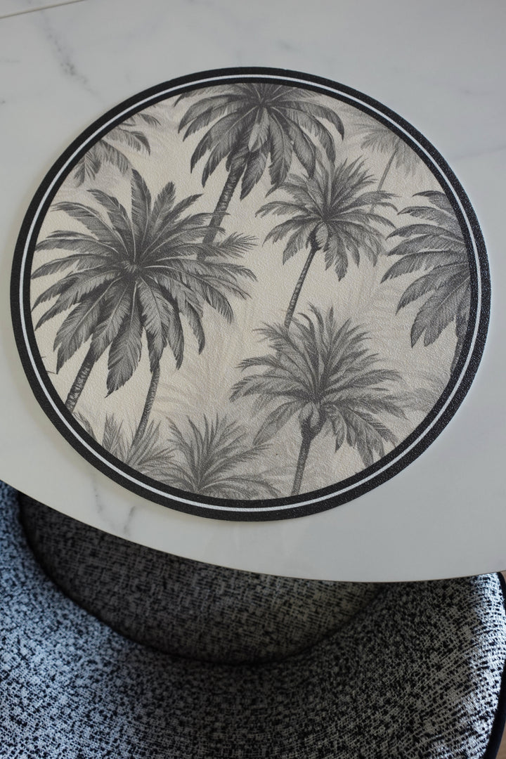 Tovaglietta rotonda palme