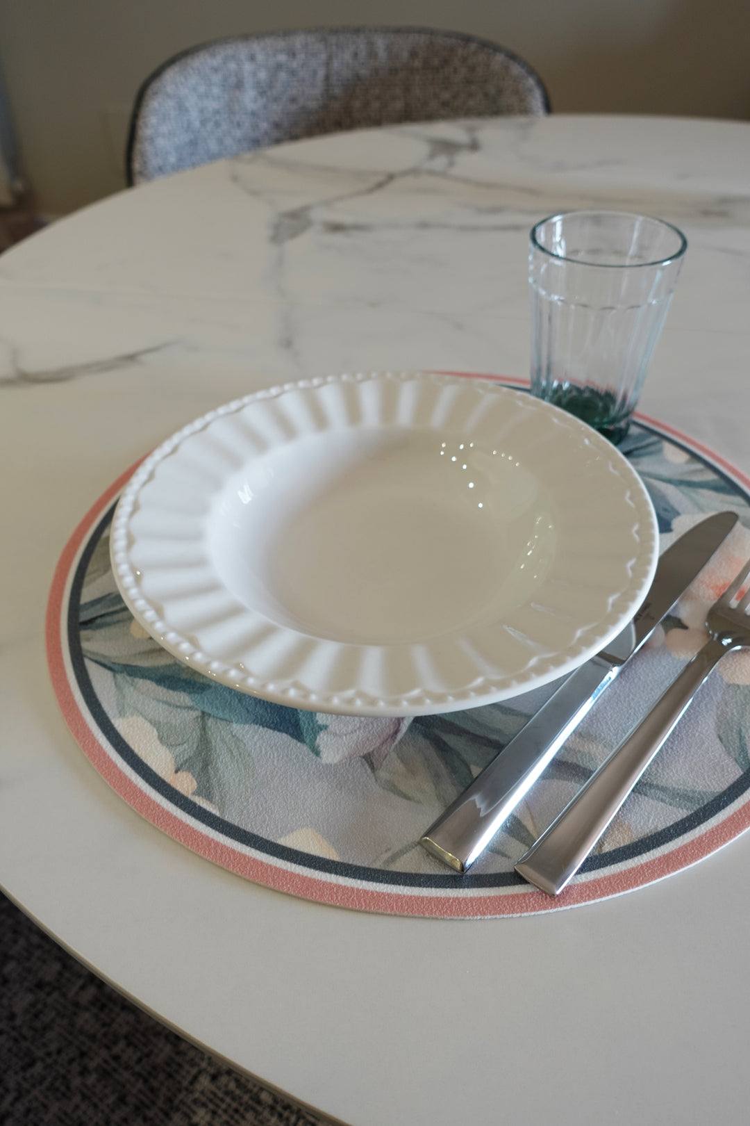 Tovaglietta rotonda pappagalli