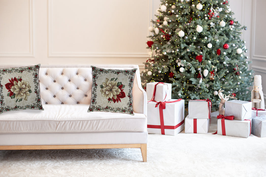 Set 2 fodere natalizie Stella di Natale
