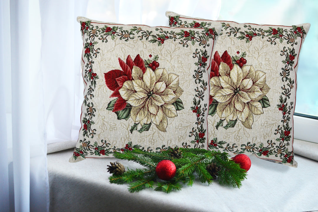 Set 2 fodere natalizie Stella di Natale