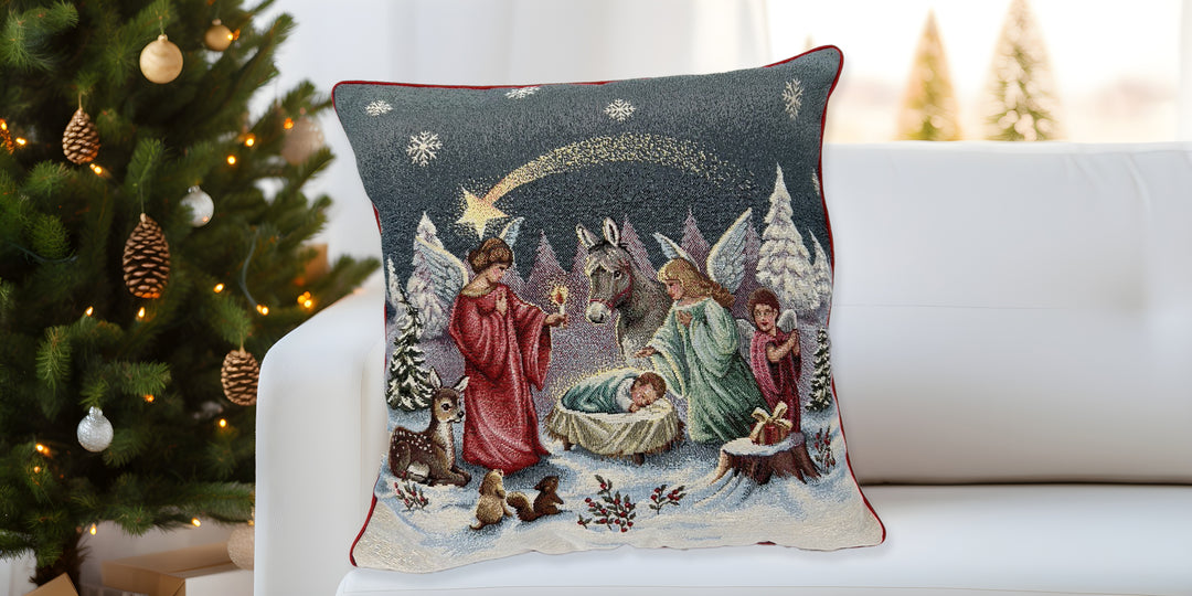 Set 2 Fodere natalizie decorative Presepe