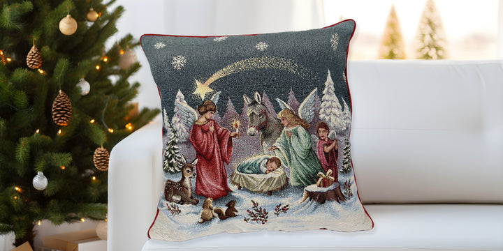 Set 2 Fodere natalizie decorative Presepe
