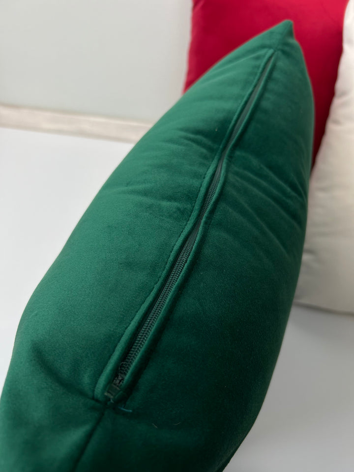 Set 2 Fodere natalizie decorative VELLUTO VERDE
