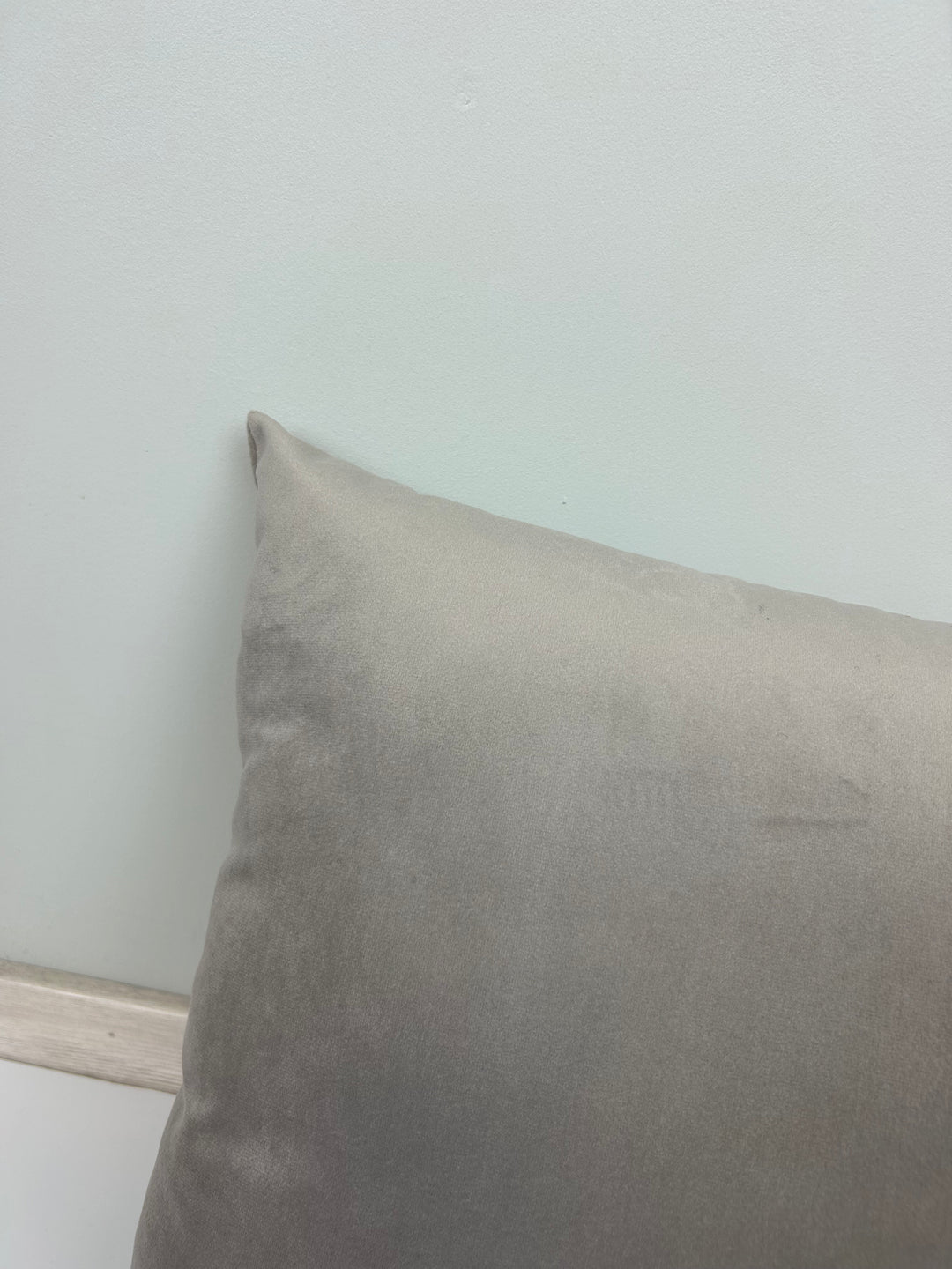 Set 2 Fodere natalizie decorative VELLUTO GRIGIO CHIARO