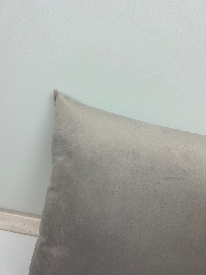 Set 2 Fodere natalizie decorative VELLUTO GRIGIO CHIARO