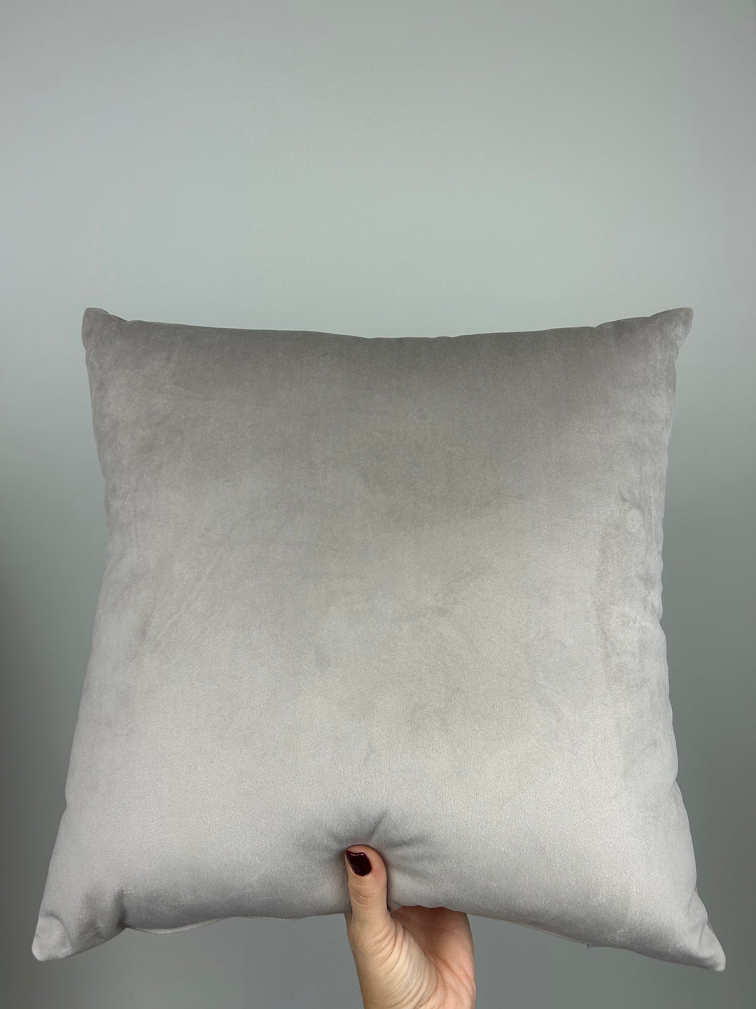Set 2 Fodere natalizie decorative VELLUTO GRIGIO CHIARO