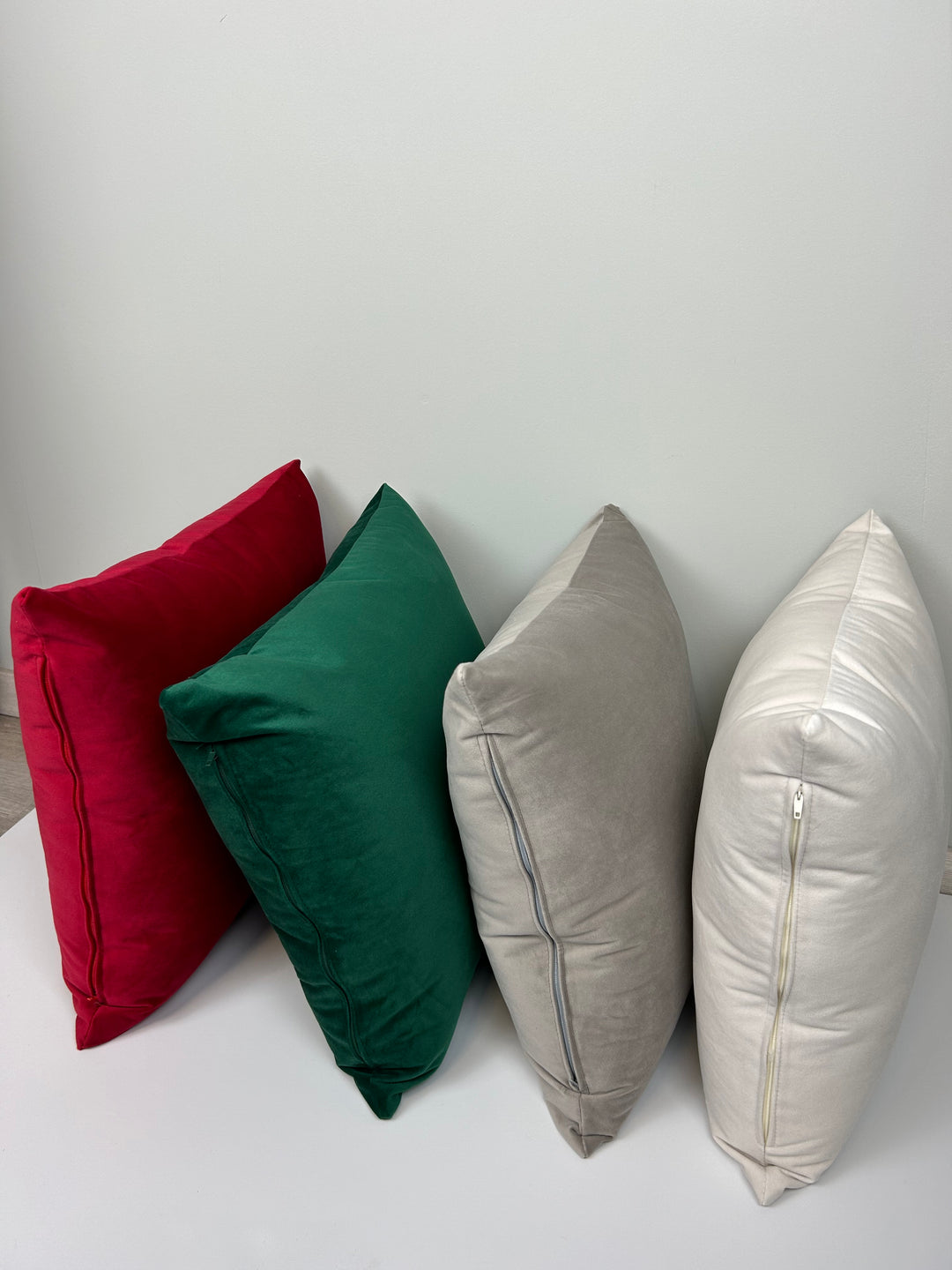 Set 2 Fodere natalizie decorative VELLUTO VERDE