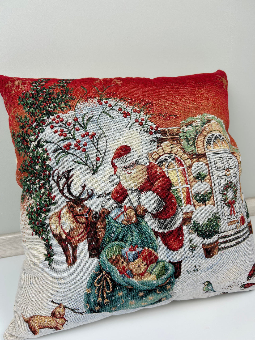 Set 2 fodere natalizie Babbo e renna