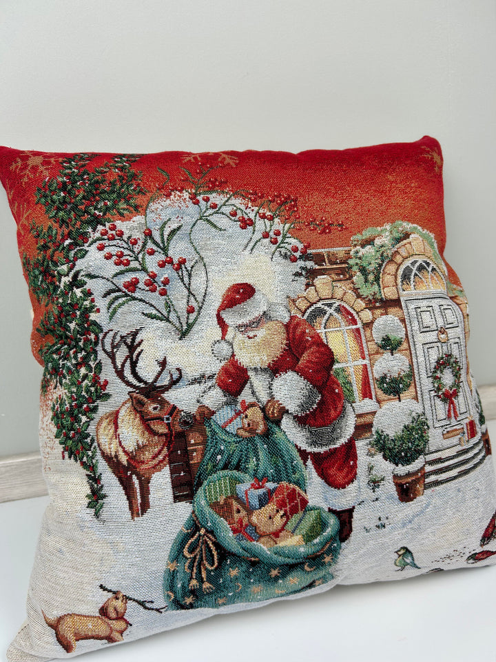 Set 2 fodere natalizie Babbo e renna