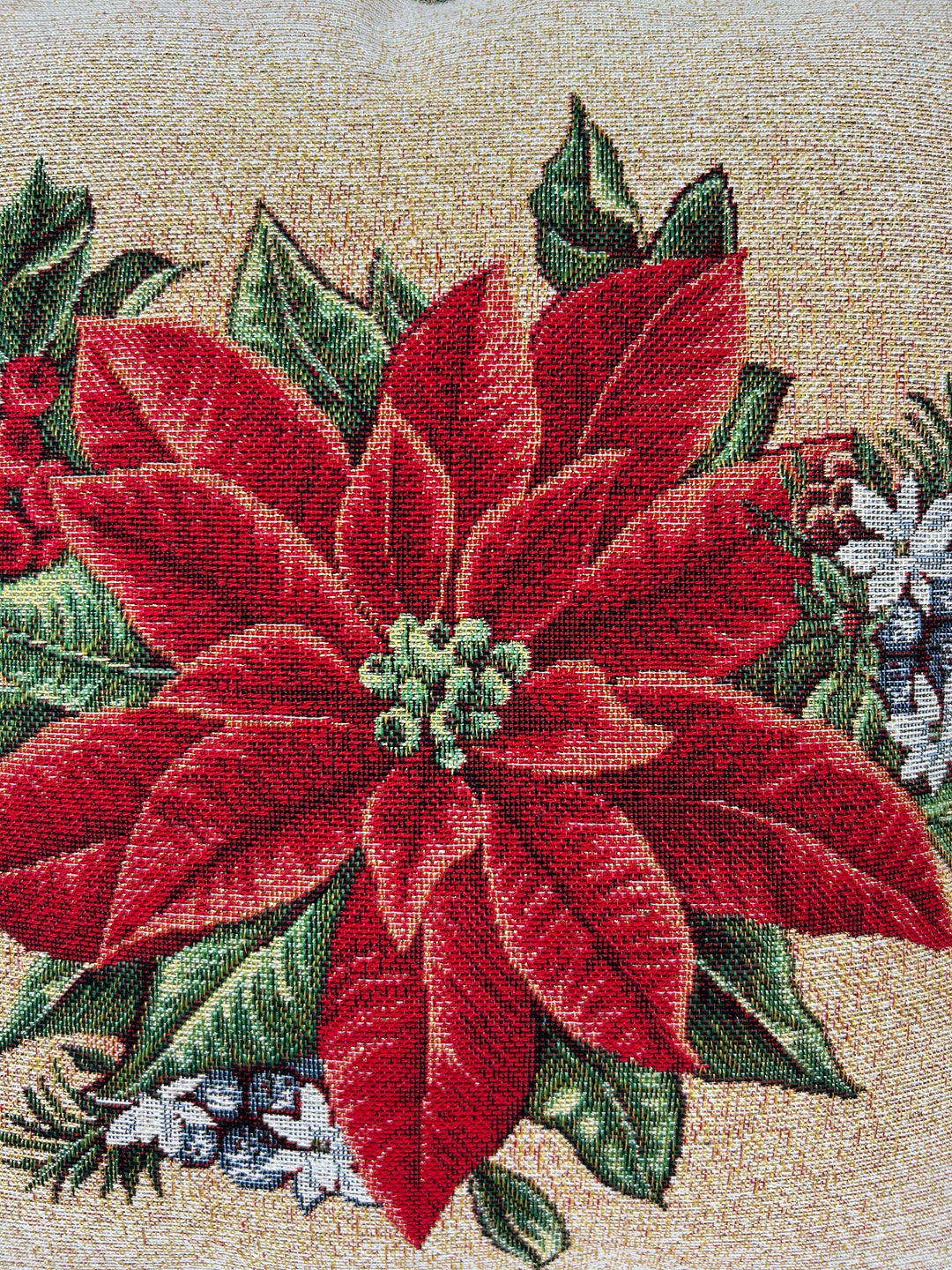 Set 2 fodere natalizie Stella di natale e foglie