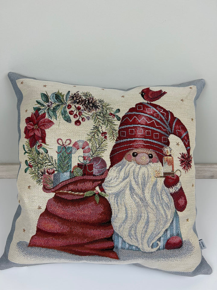 Set 2 Fodere natalizie decorative Elfi Grigi