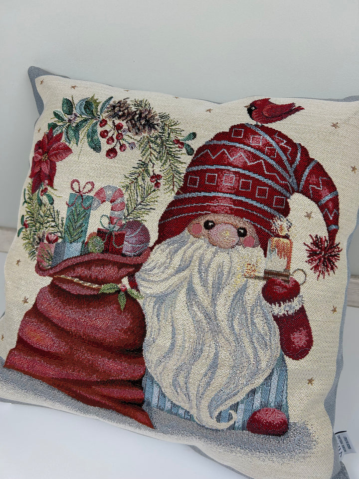 Set 2 Fodere natalizie decorative Elfi Grigi