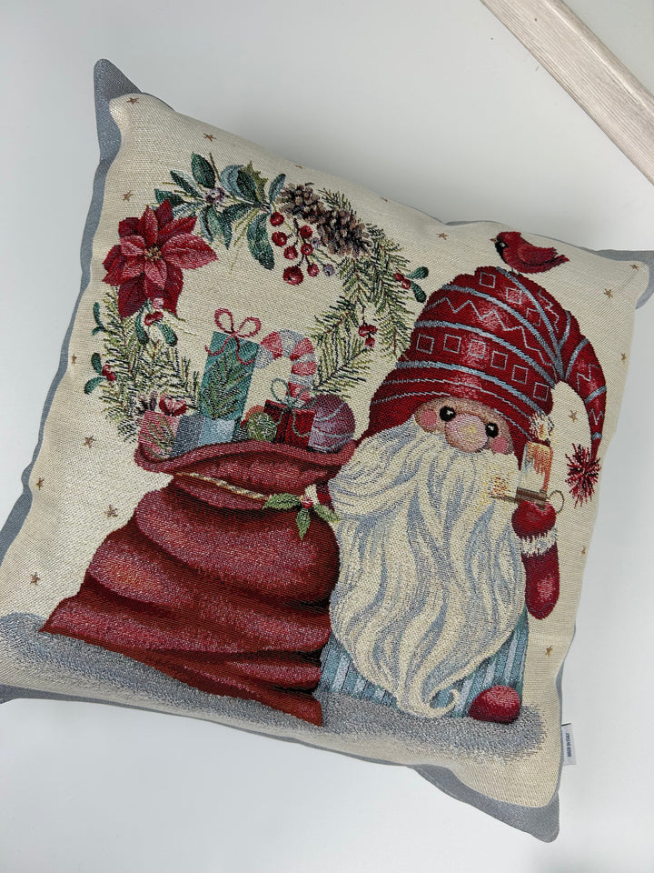 Set 2 Fodere natalizie decorative Elfi Grigi