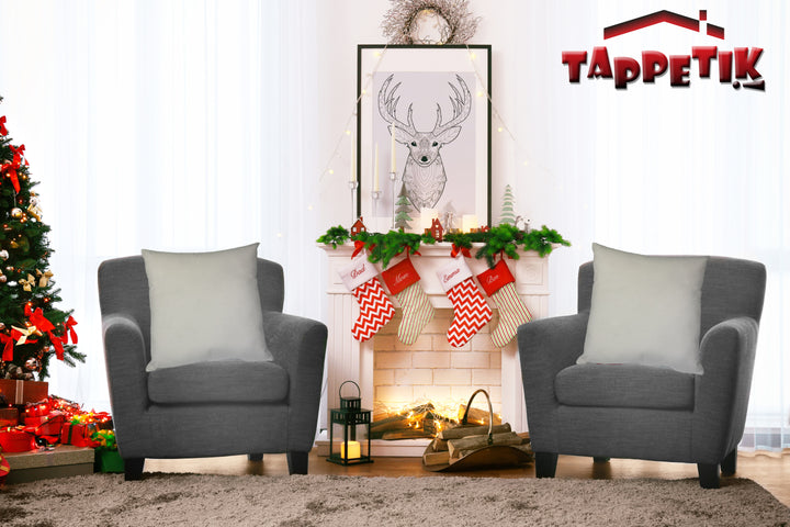 Set 2 Fodere natalizie decorative VELLUTO GHIACCIO