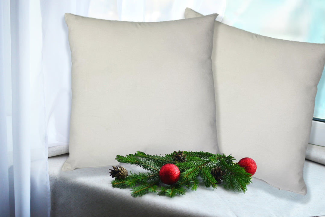 Set 2 Fodere natalizie decorative VELLUTO GHIACCIO