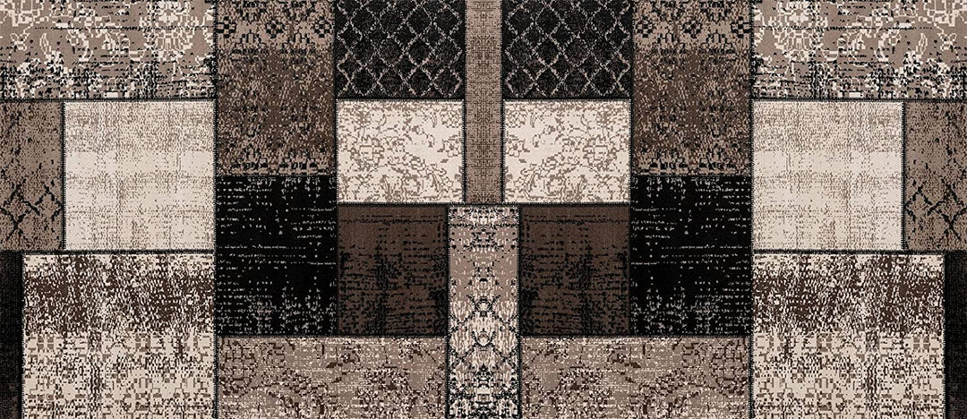 Tappeto cucina antiscivolo Patchwork fango