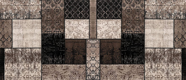 Tappeto cucina antiscivolo Patchwork fango
