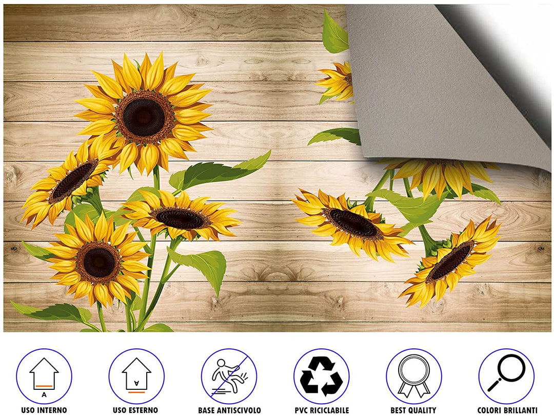 Tappeto cucina antiscivolo Girasoli 2