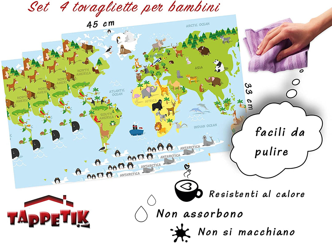 Tovagliette americane Mondo