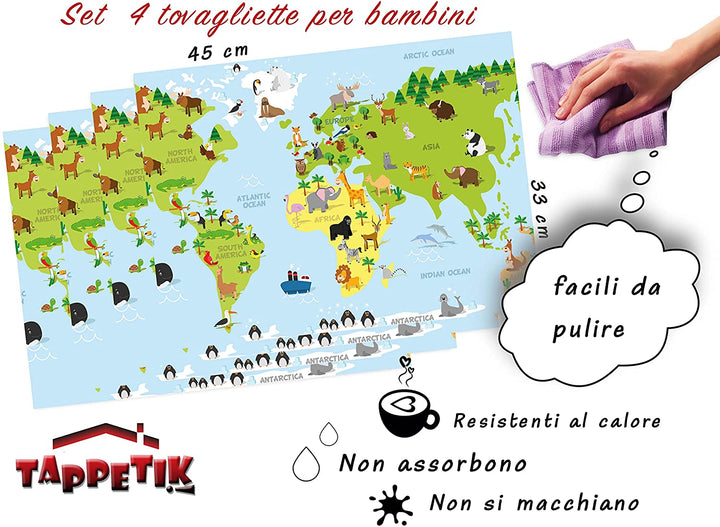 Tovagliette americane Mondo