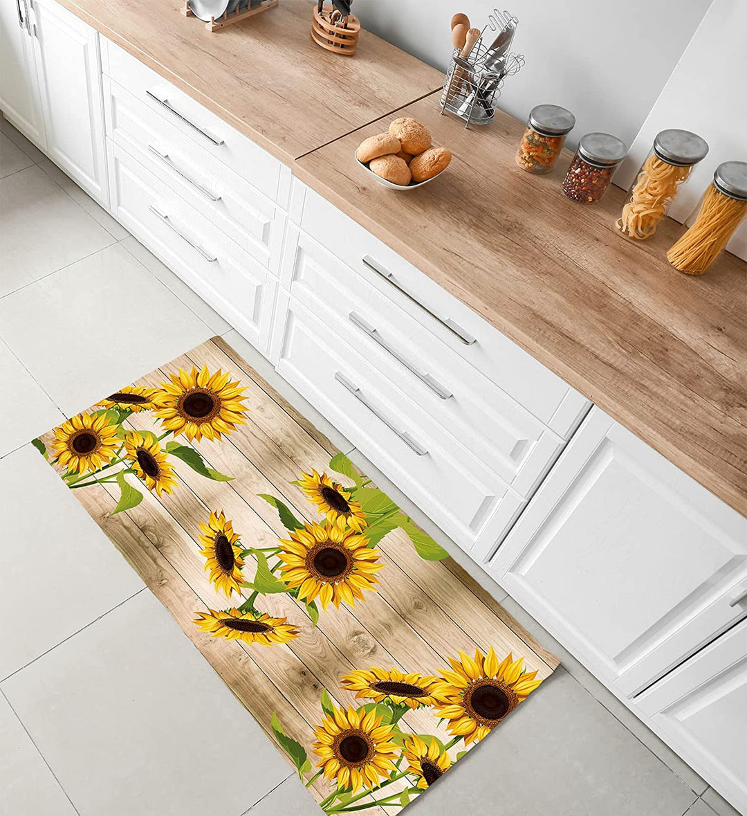 Tappeto cucina antiscivolo Girasoli 2