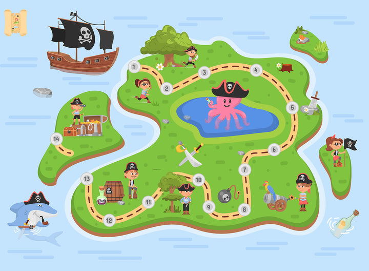 Children's placemats Pirates 54