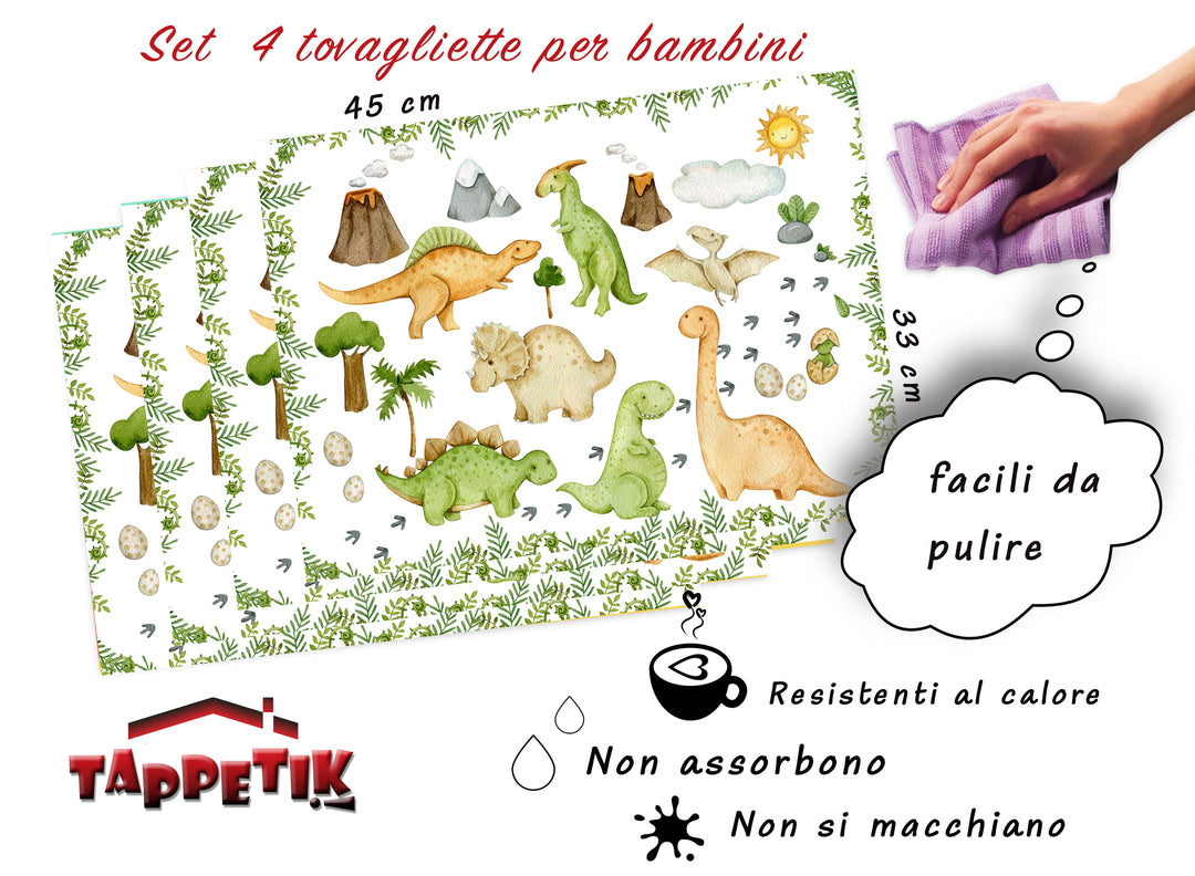 Children's placemats Dinosaurs 62