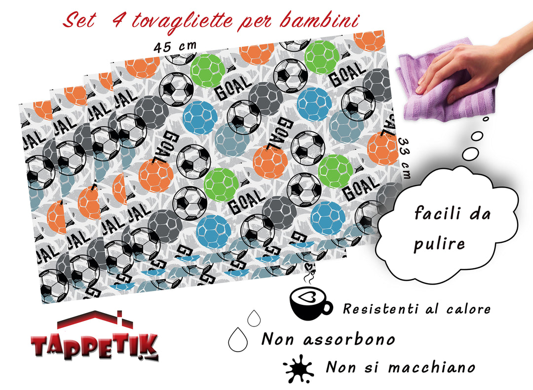 Calcio 64 kids placemats