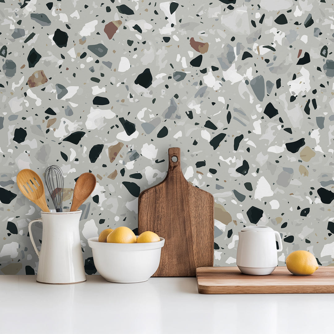 Paraschizzi adesivo granito grigio 6