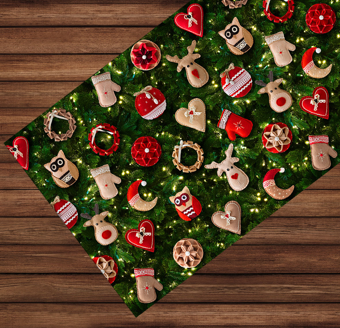Tappeto Natalizio 3D Con Babbo Natale - Trapuntato, Decorativo Per Soggiorno, Antiscivolo, Poliestere