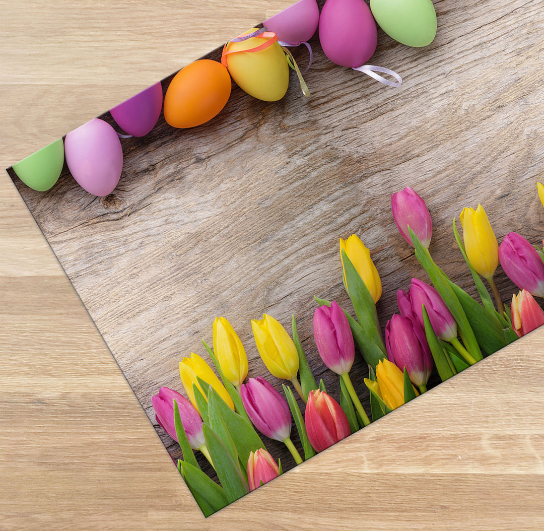 Easter Tulip kitchen runner v102