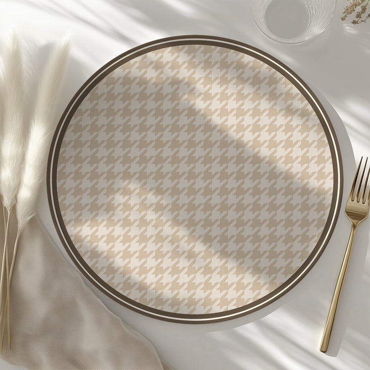 Tovaglietta rotonda pied de poule 11