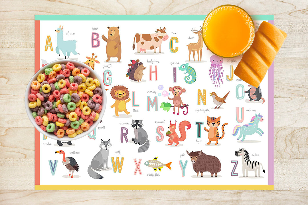 Placemats English alphabet