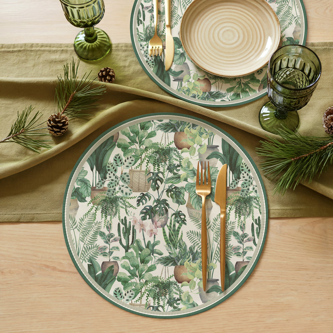 Tovaglietta rotonda piante 12