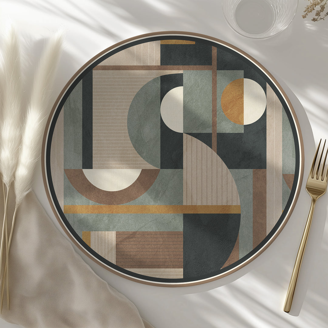 Tovaglietta rotonda geometrica 8