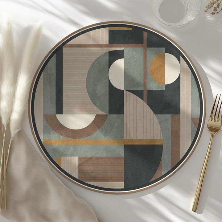Tovaglietta rotonda geometrica 8