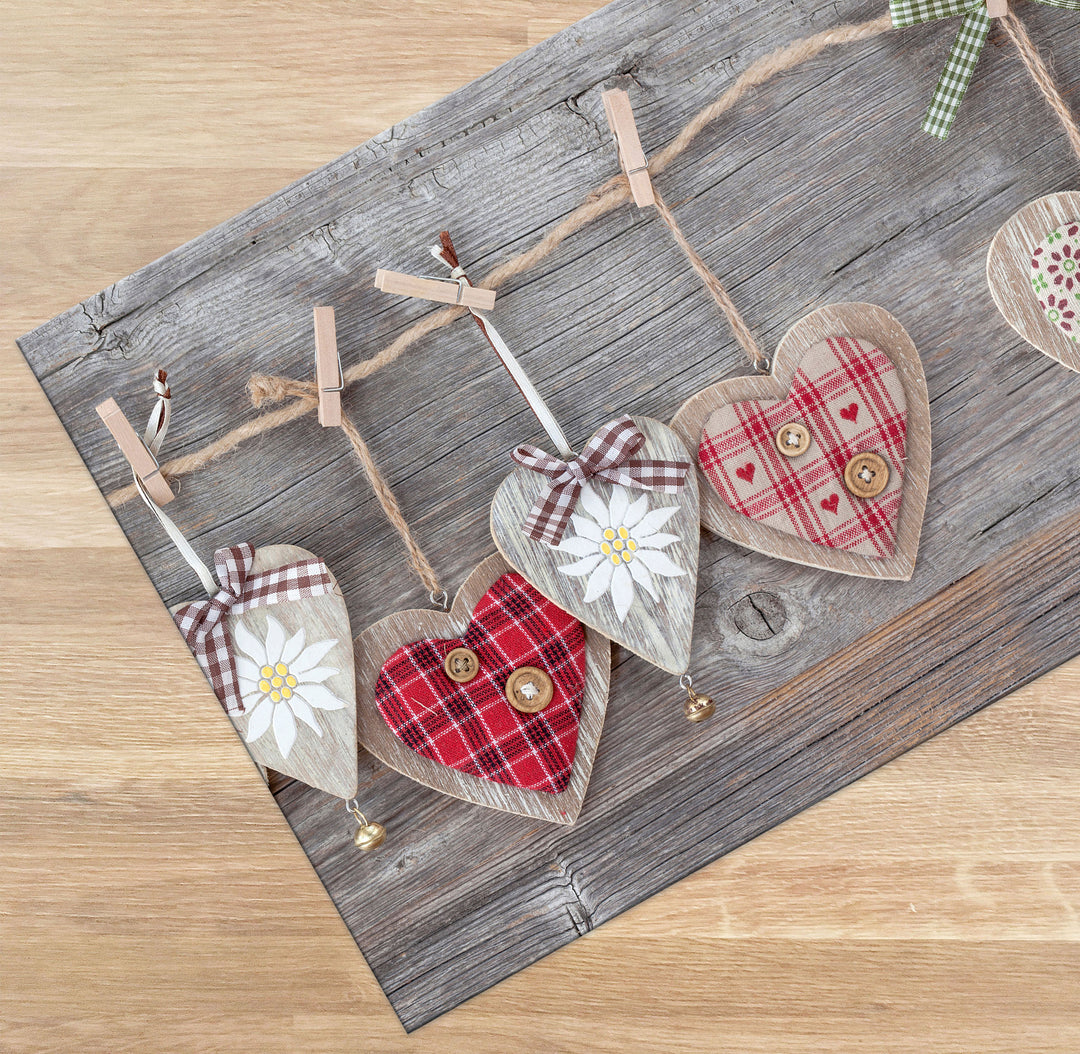 Kitchen Runner Design Hearts