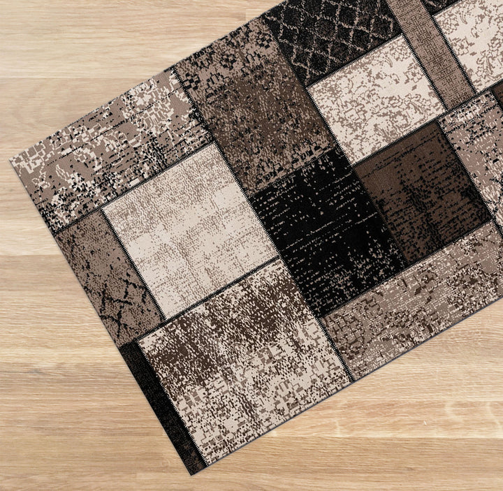 Tappeto cucina antiscivolo Patchwork fango