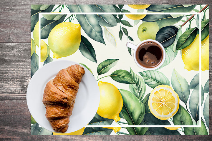 Placemats Lemons and leaves