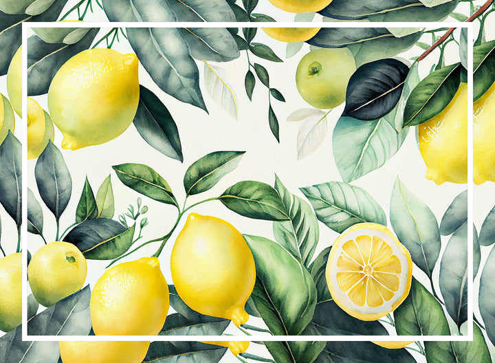 Placemats Lemons and leaves