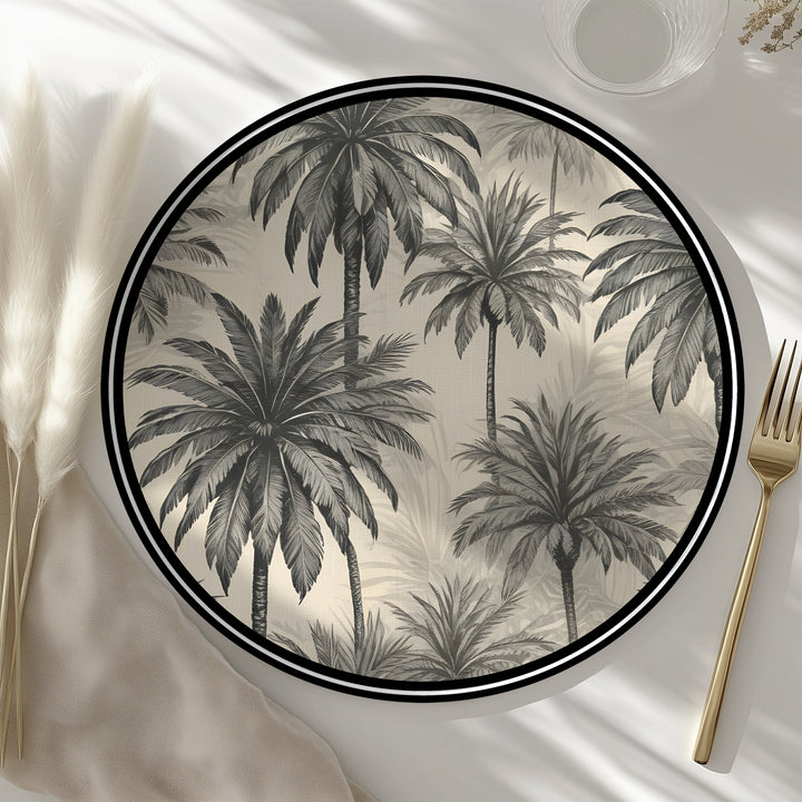 Tovaglietta rotonda palme