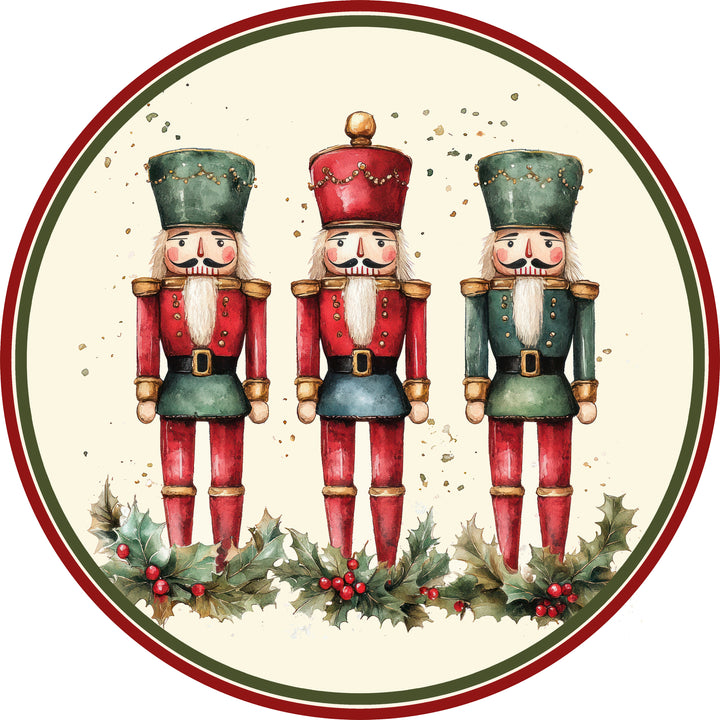 Tovaglietta rotonda Natale schiaccianoci