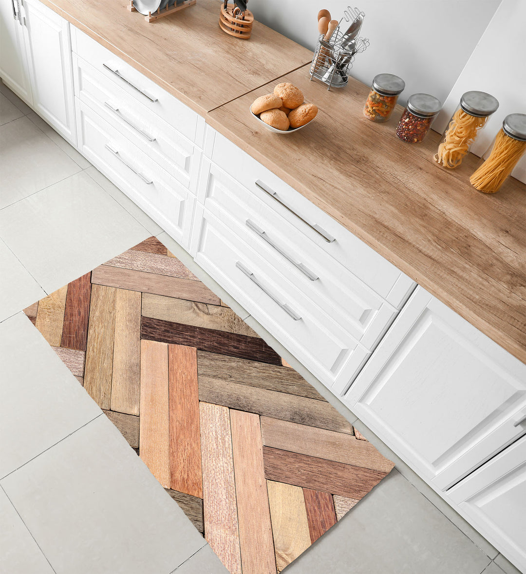 Tappeto Universale Alla Moda In Vinile Geometria Persiana - 120 Cm X 180 Cm - Foto 11