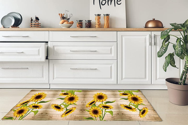 Non-slip kitchen rug Sunflowers 2