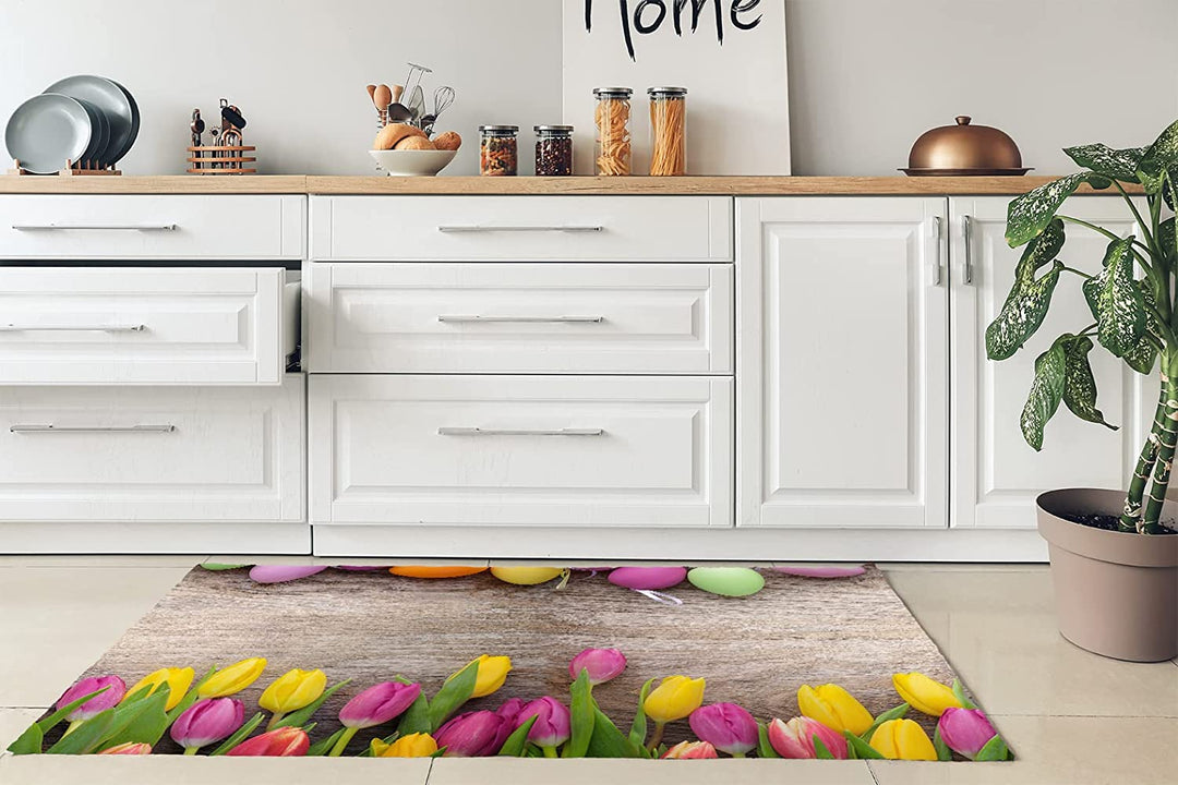 Easter Tulip kitchen runner v102