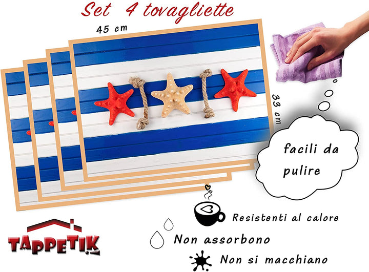 Tovagliette americane Colore MARE 15