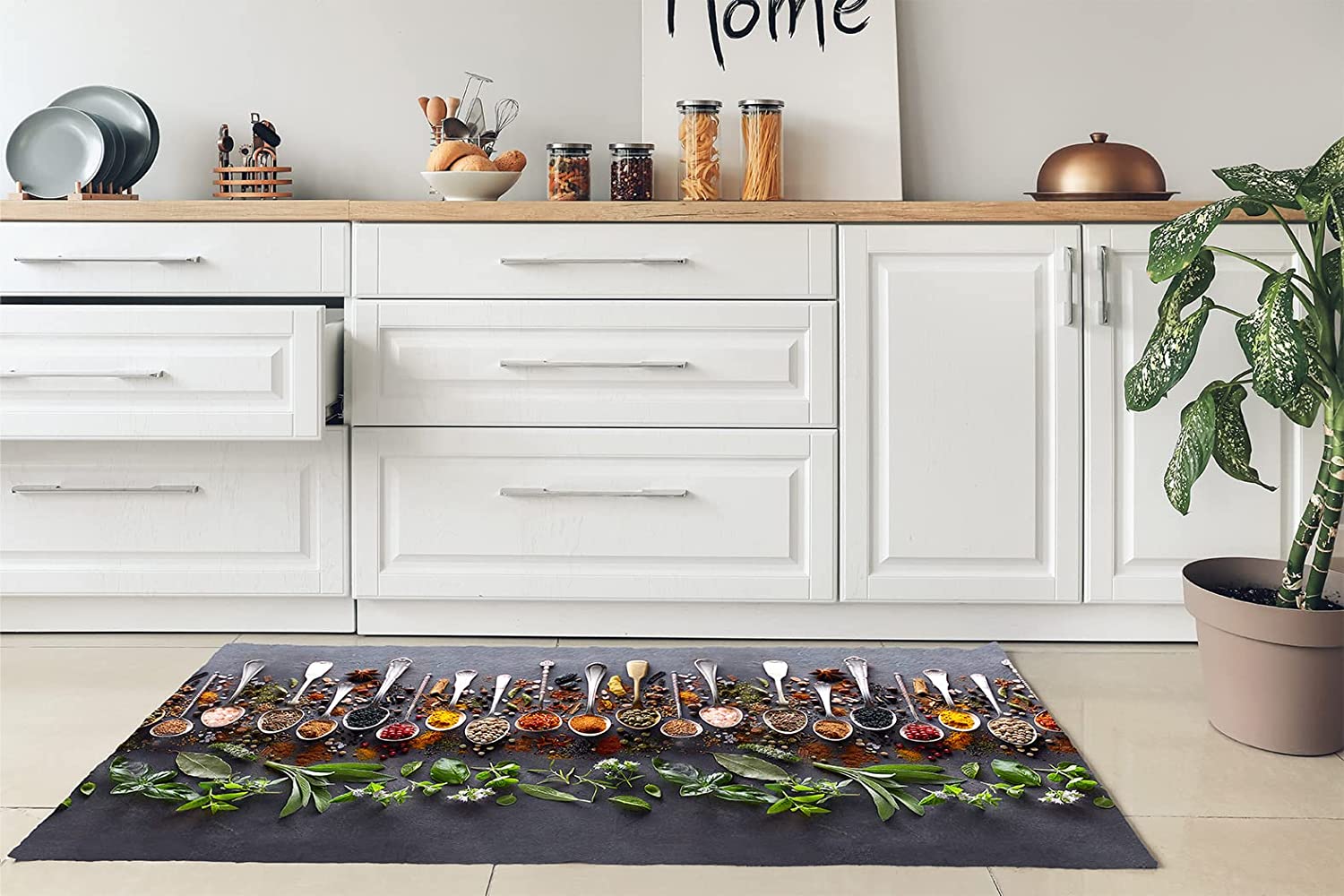 Set Tappeti Da Cucina FECIALY 2 Pezzi - Antiscivolo, Assorbenti, Lavabili, 40x60cm E 40x120cm - Foto 12